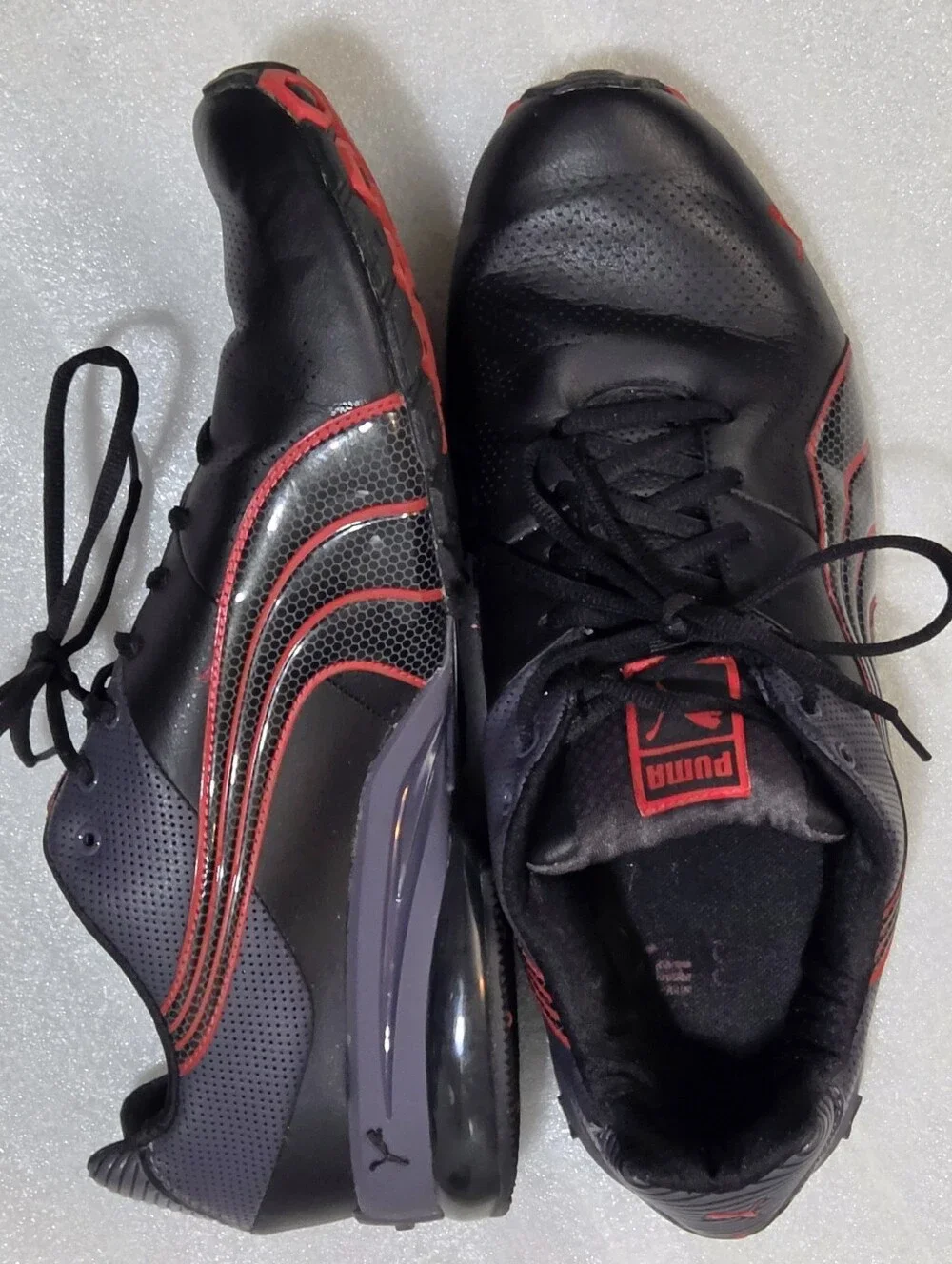 Puma Mens Viz Runner Black Casual Shoes Sneakers, Size 13, Great Shape+Real Pics